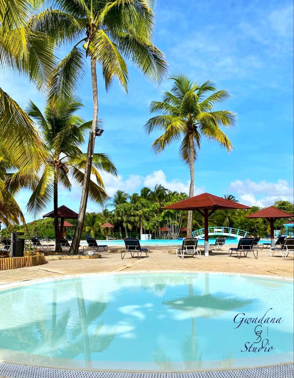 Acces Direct Plage, Vue Mer D'Exception, Les Gwada Studios, Village Vacances サンタンヌ エクステリア 写真